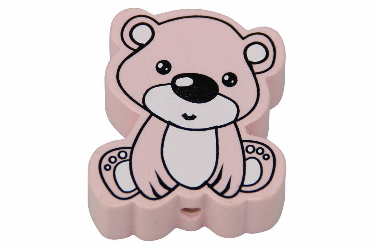 Teddy bear motif beads