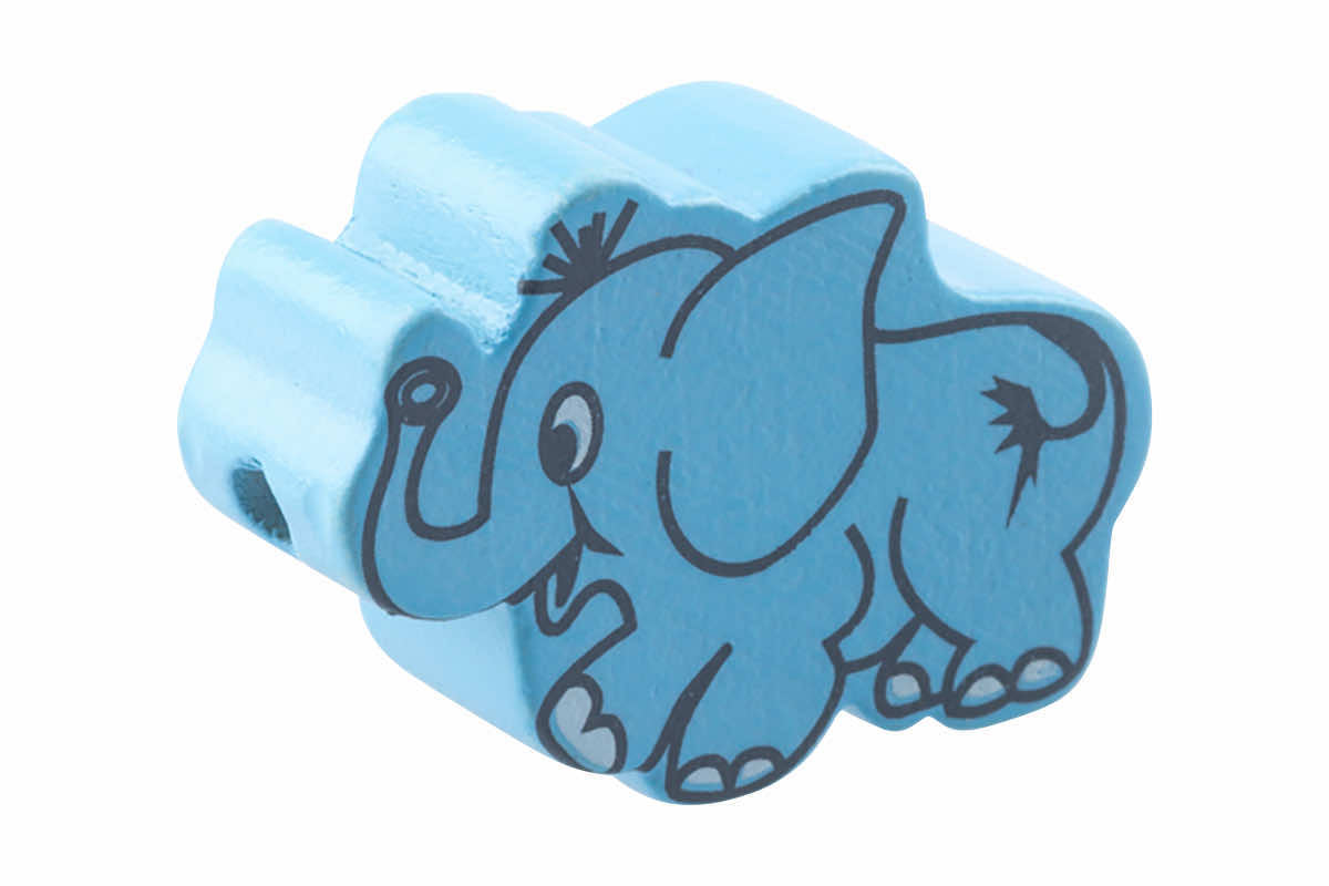 Elephant motif beads