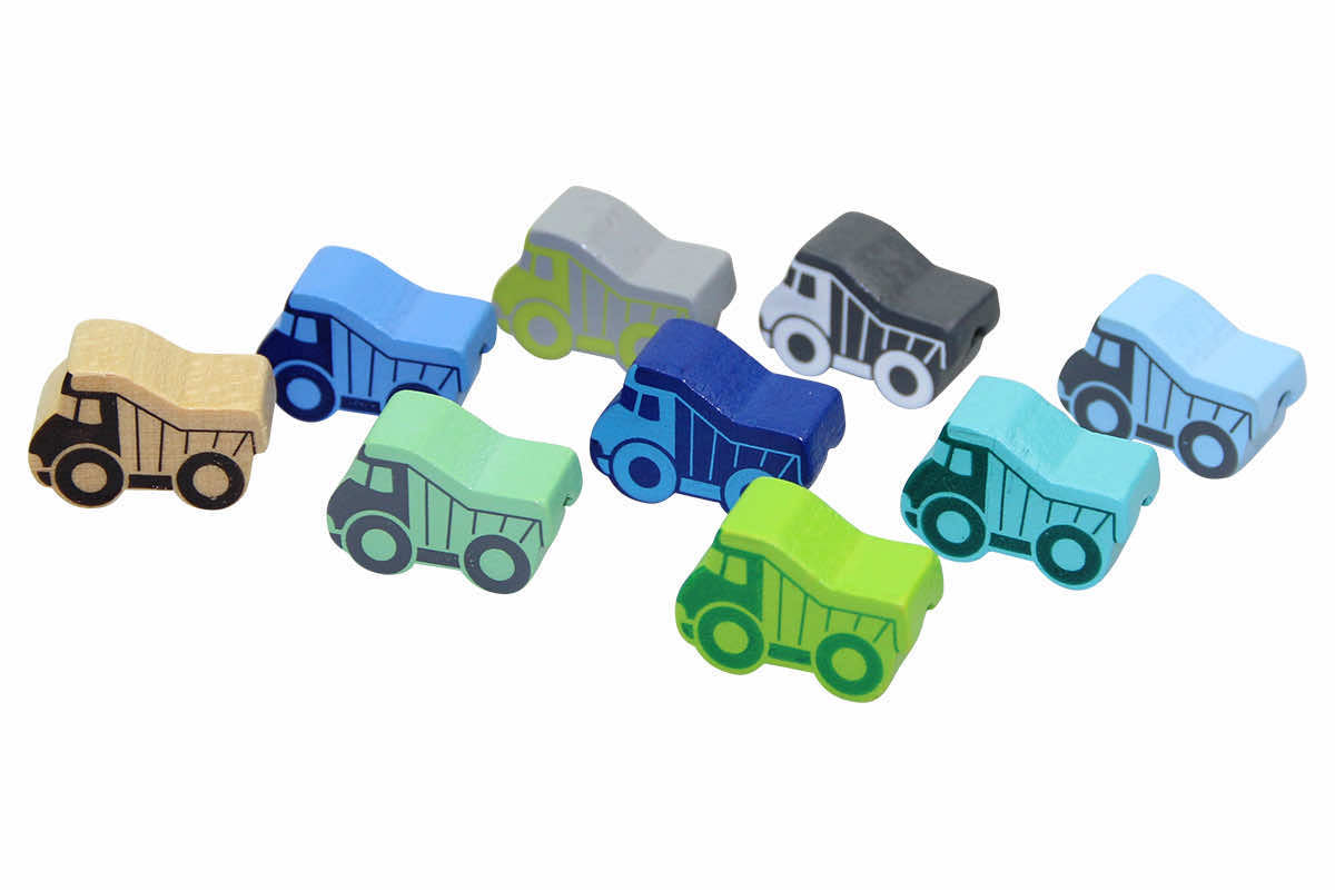 Truck motif beads