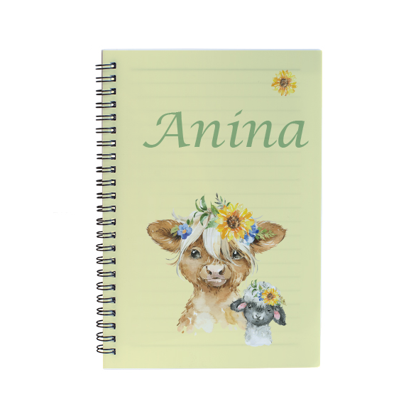 Notizbuch Highlandtiere