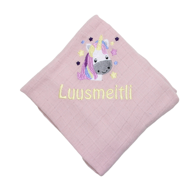 % Nuscheli rosebraun Einhorn & Luusmeitli