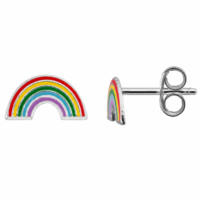 Kinder Ohrstecker Regenbogen