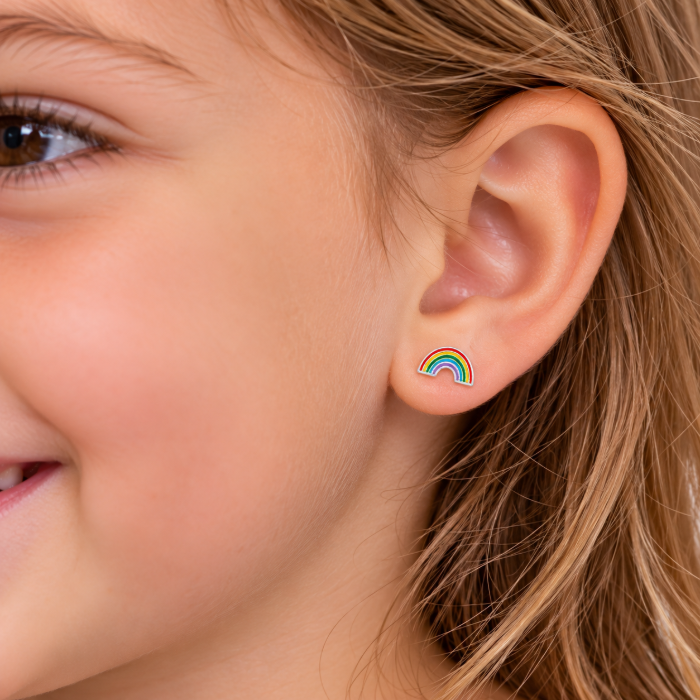 Kinder Ohrstecker Regenbogen
