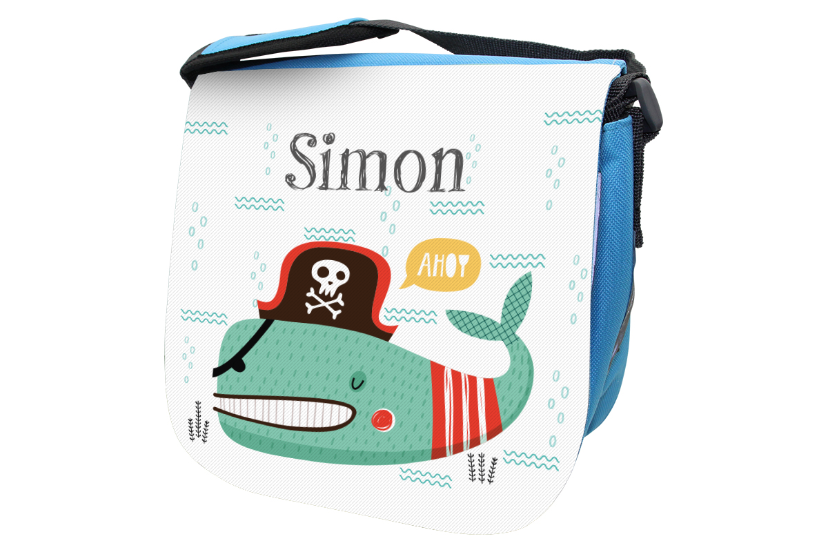 Kindergarten bag pirate fish