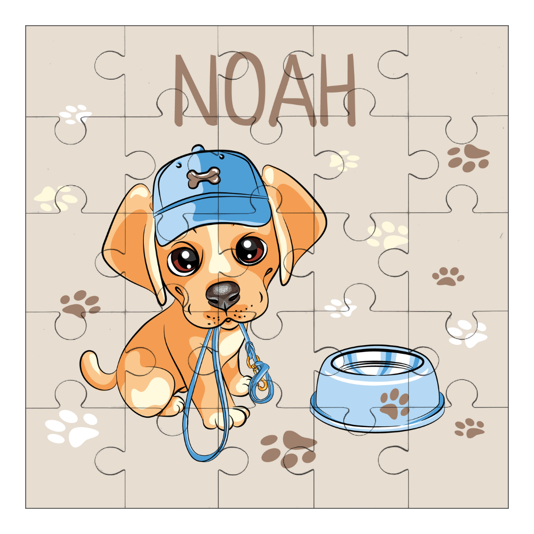 Puzzle with name dog