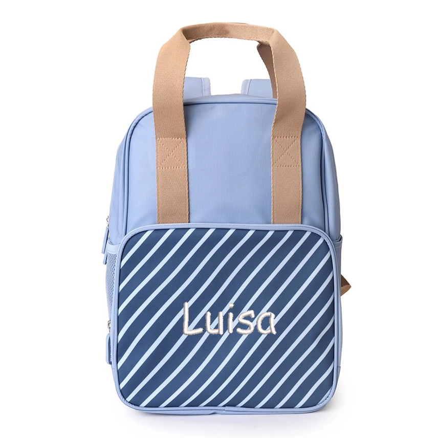 Rucksack Streifen blau