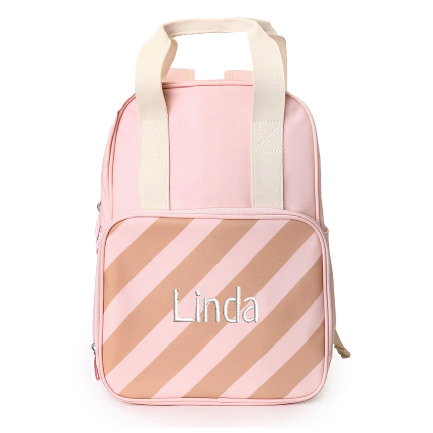 Rucksack Streifen rosa