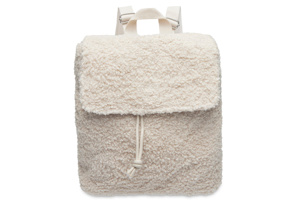 Boucle Beige Backpack