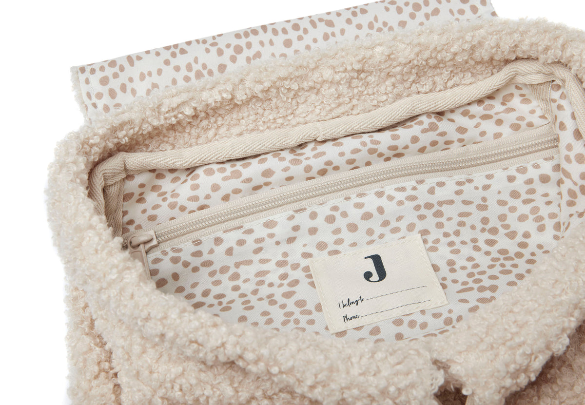 Boucle Beige Backpack