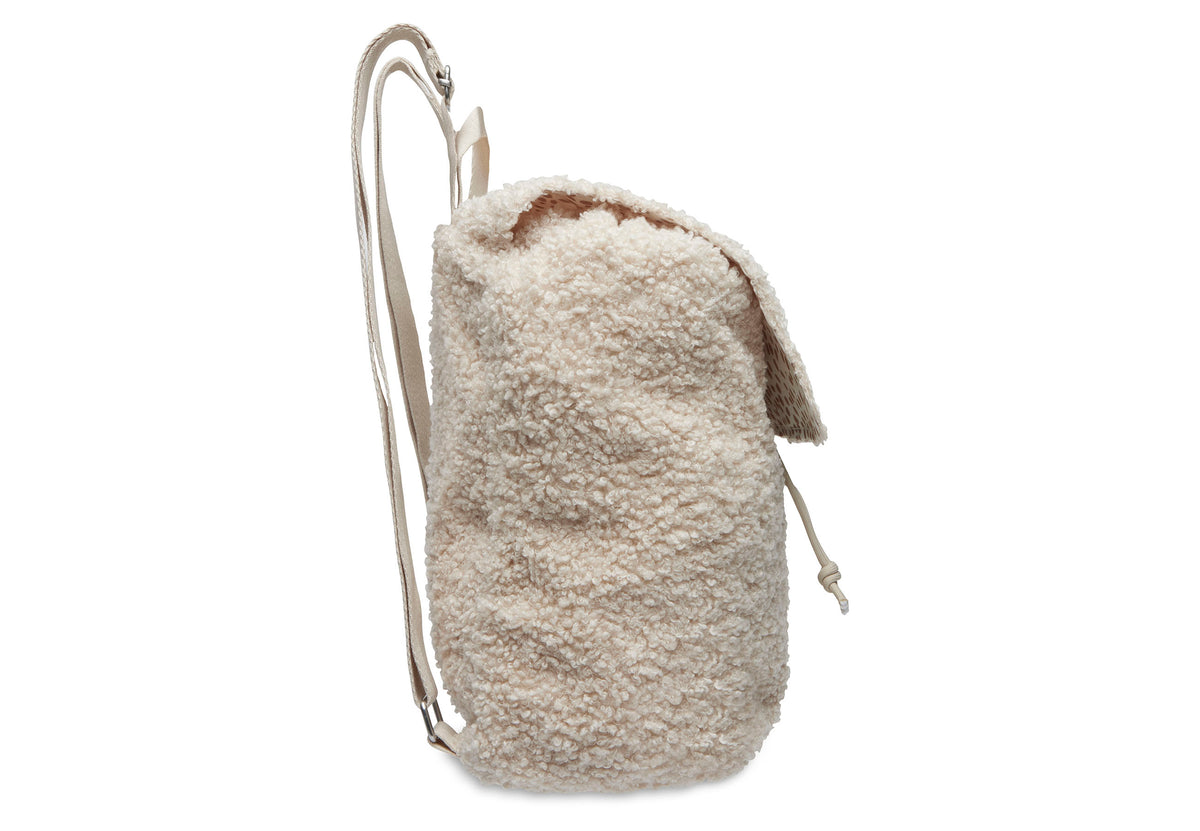 Boucle Beige Backpack