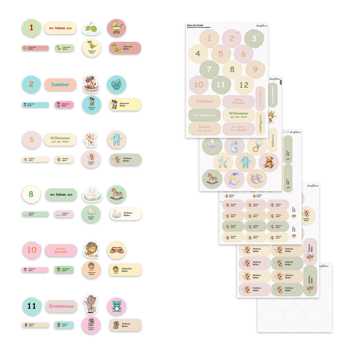 Baby Horse Sticker Set