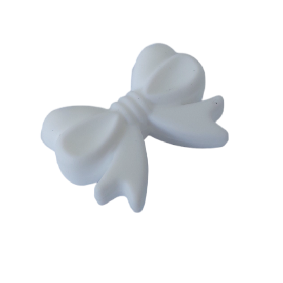 Vertical silicone bow motif