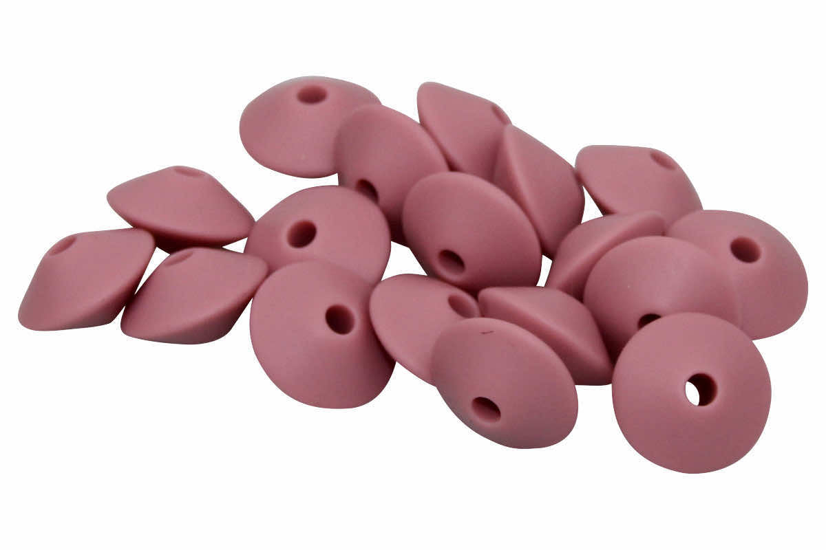 Perles lenticulaires en silicone pointues
