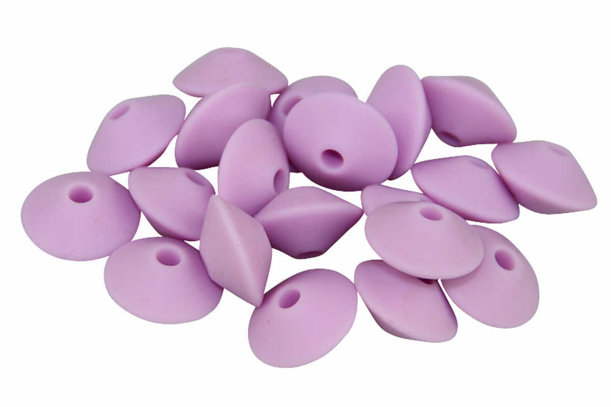 Perles lenticulaires en silicone pointues