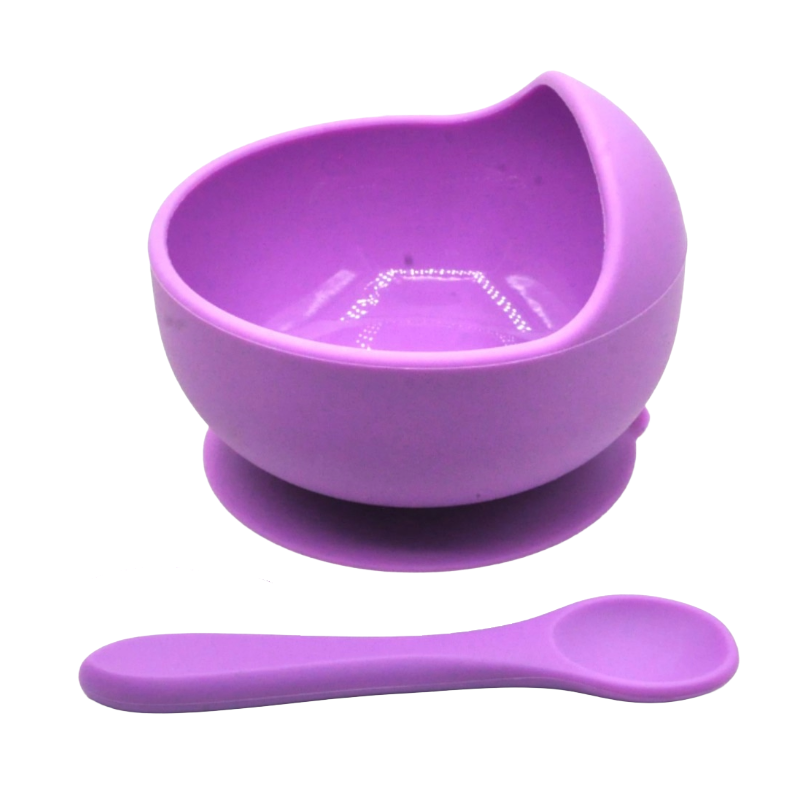 Silicone bowl purple