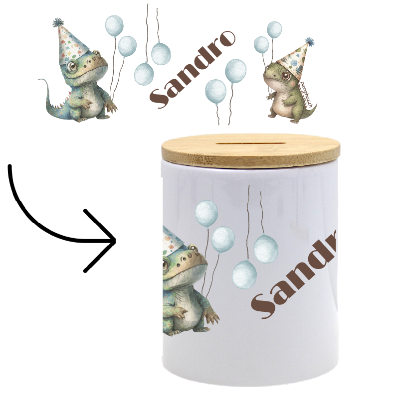 Kässeli mit Deckel - Dino Party