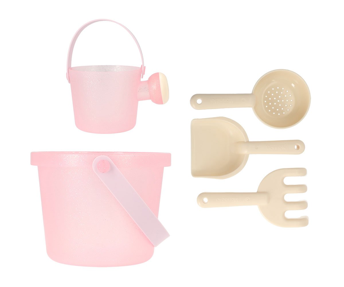 Strand Spielzeugset Glitzer rosa