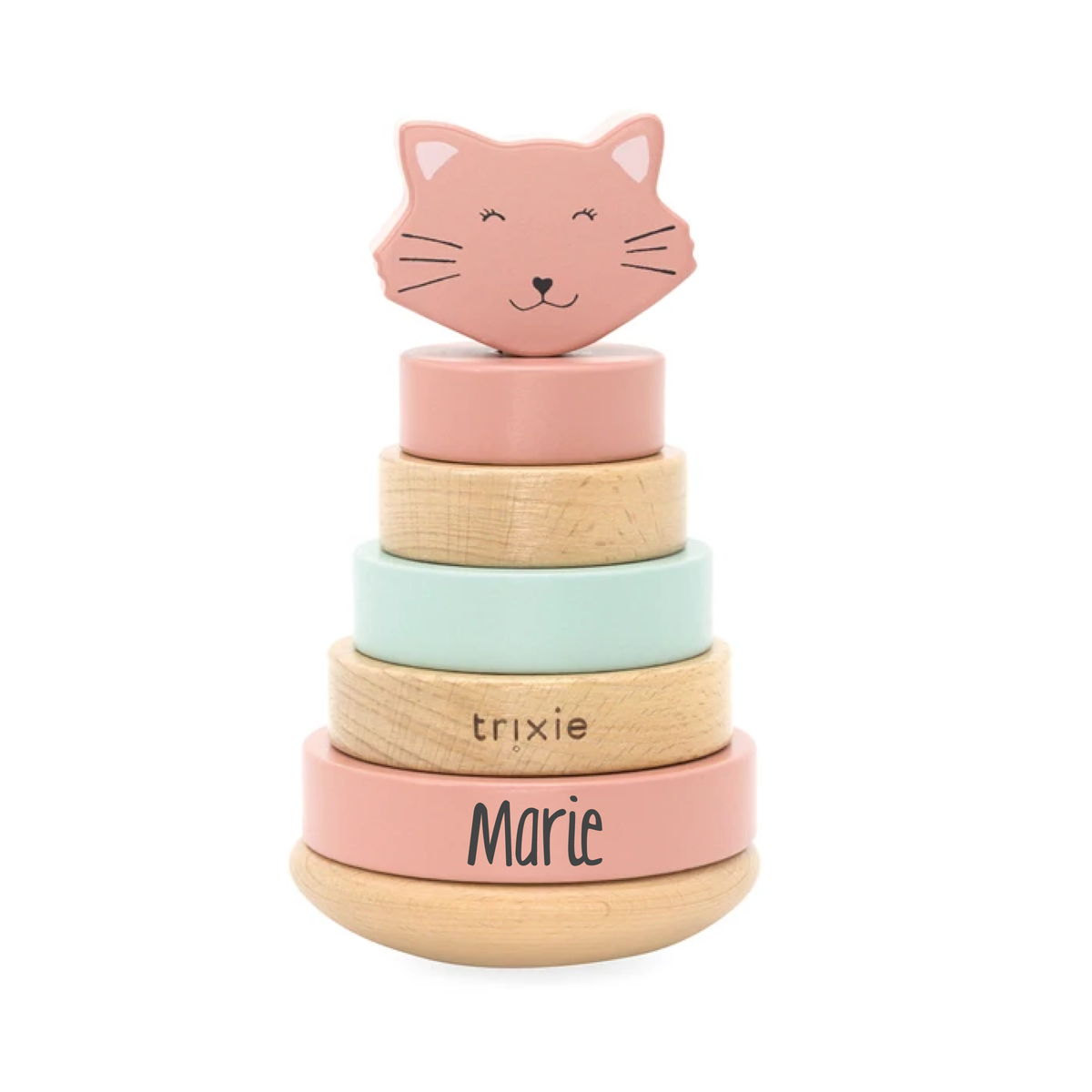Holz-Stapelturm Katze