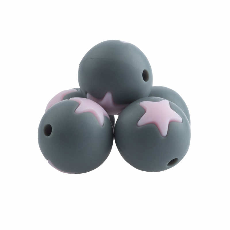 Silicone beads round STERN 15mm