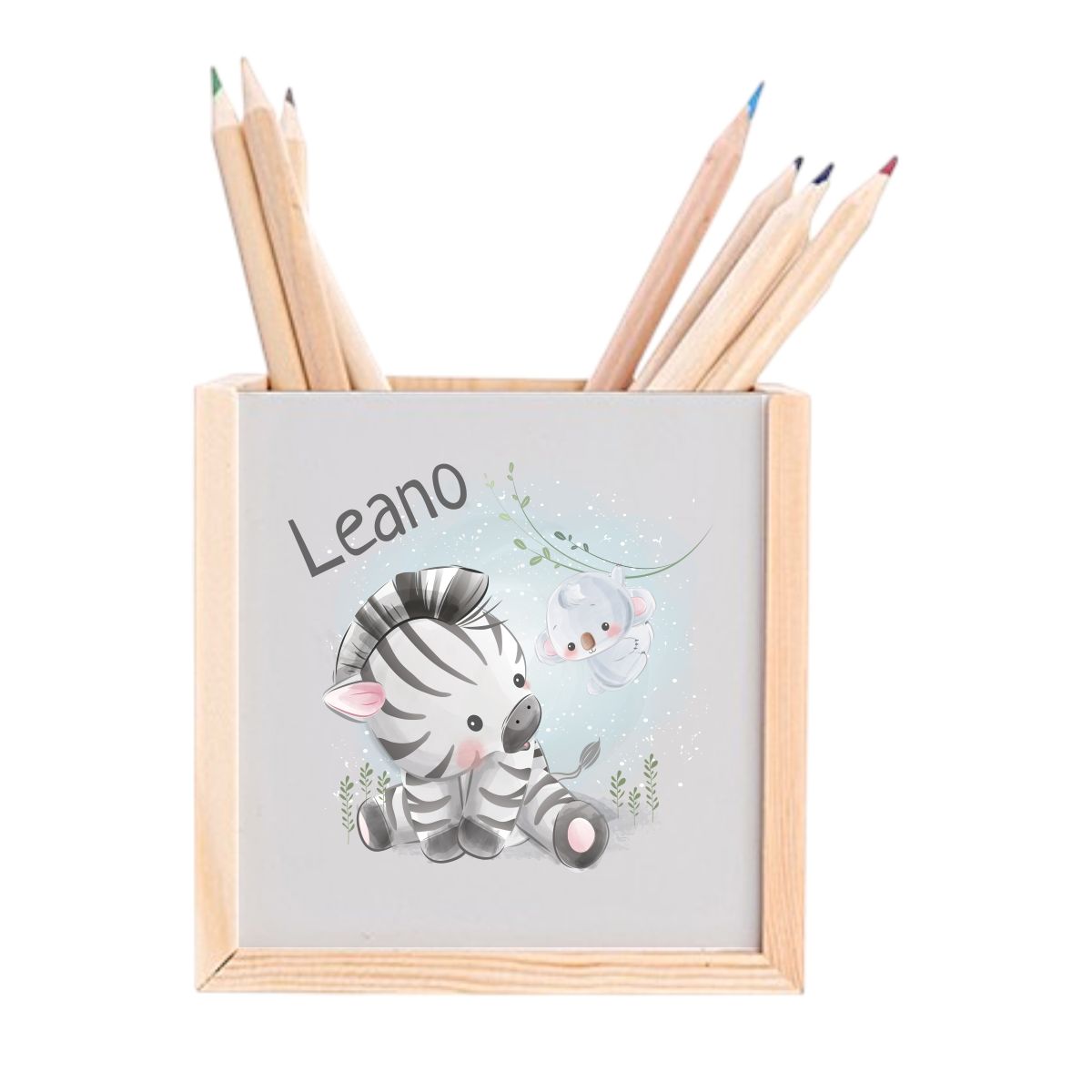 Pencil holder zoo animals