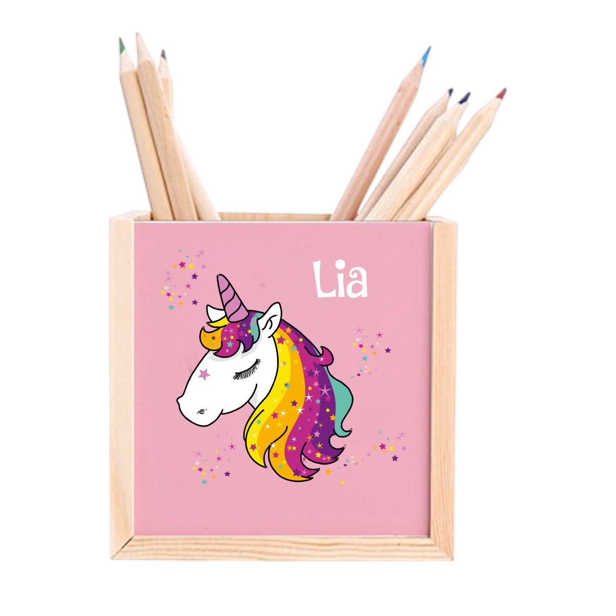 Porte-stylo Tête de licorne Étoile