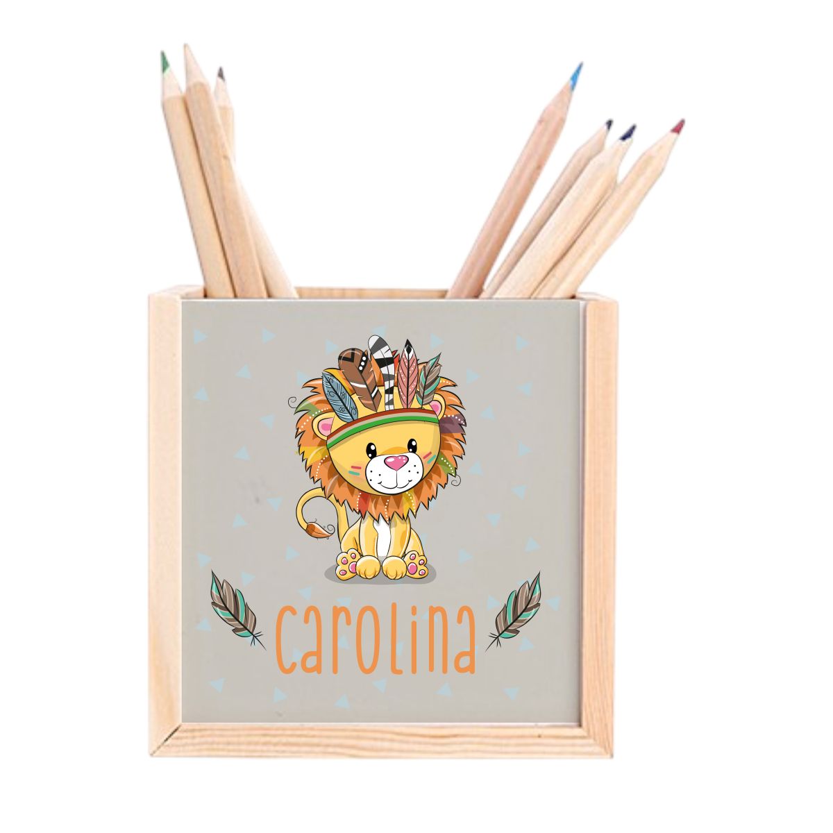 Porte-stylo lion