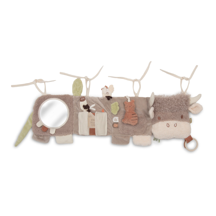 Fabric book for playpen - elephants