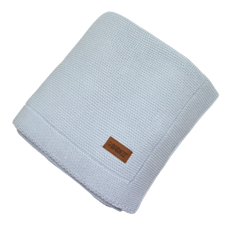 Baby blanket and cuddly blanket mint gray
