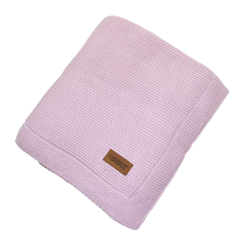 Strickdecke lavendel 80x100cm