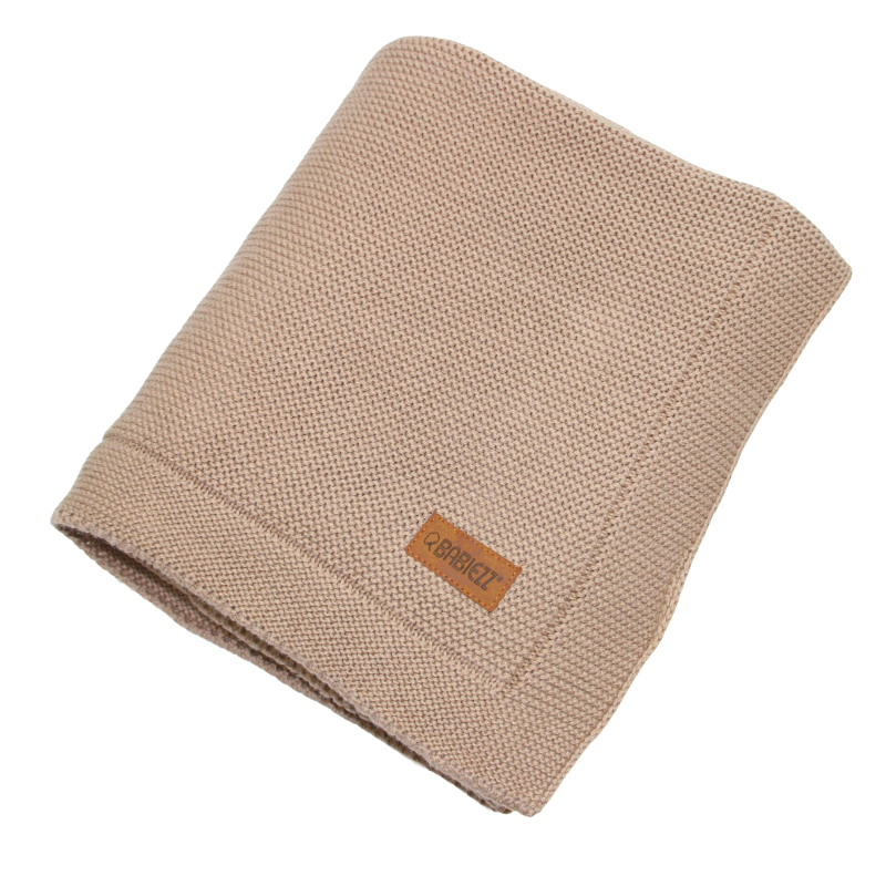 Strickdecke mokka 80x100cm