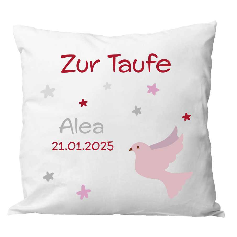 Coussin de naissance 40x40cm ourson