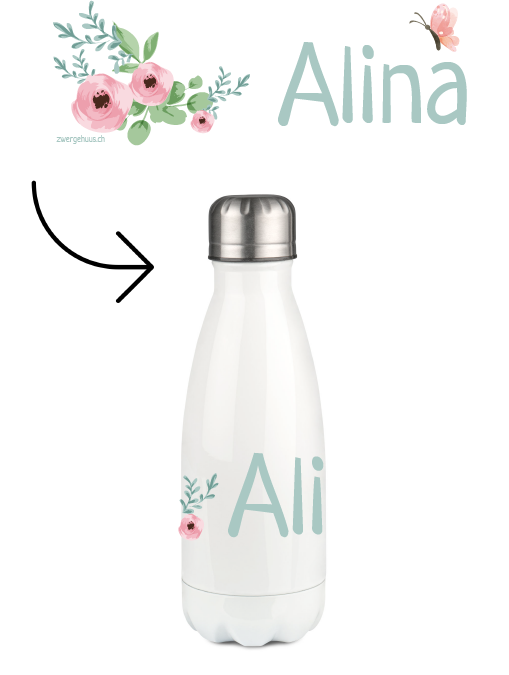 Thermoflasche 350ml Blumen