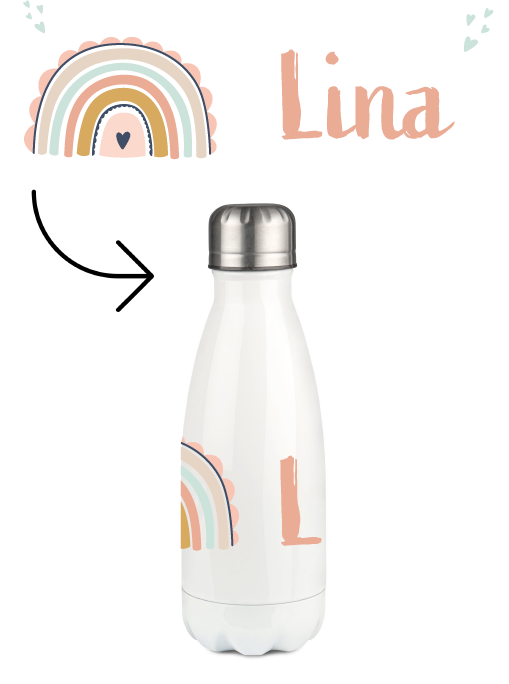Thermoflasche 350ml Regenbogen