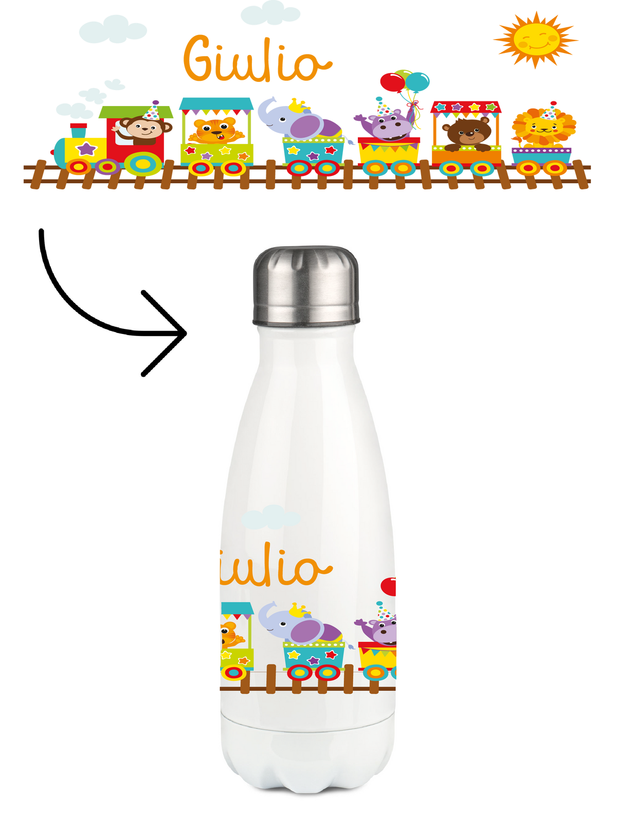 Thermoflasche 350ml Tierzug