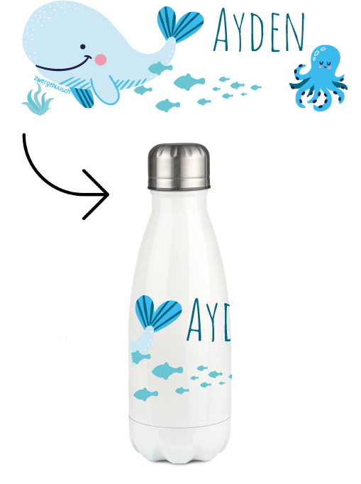 Thermoflasche 350ml Walfisch