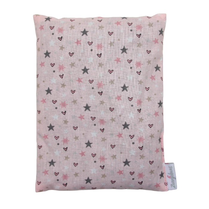 Coussin aux pépins de raisin étoiles & coeurs