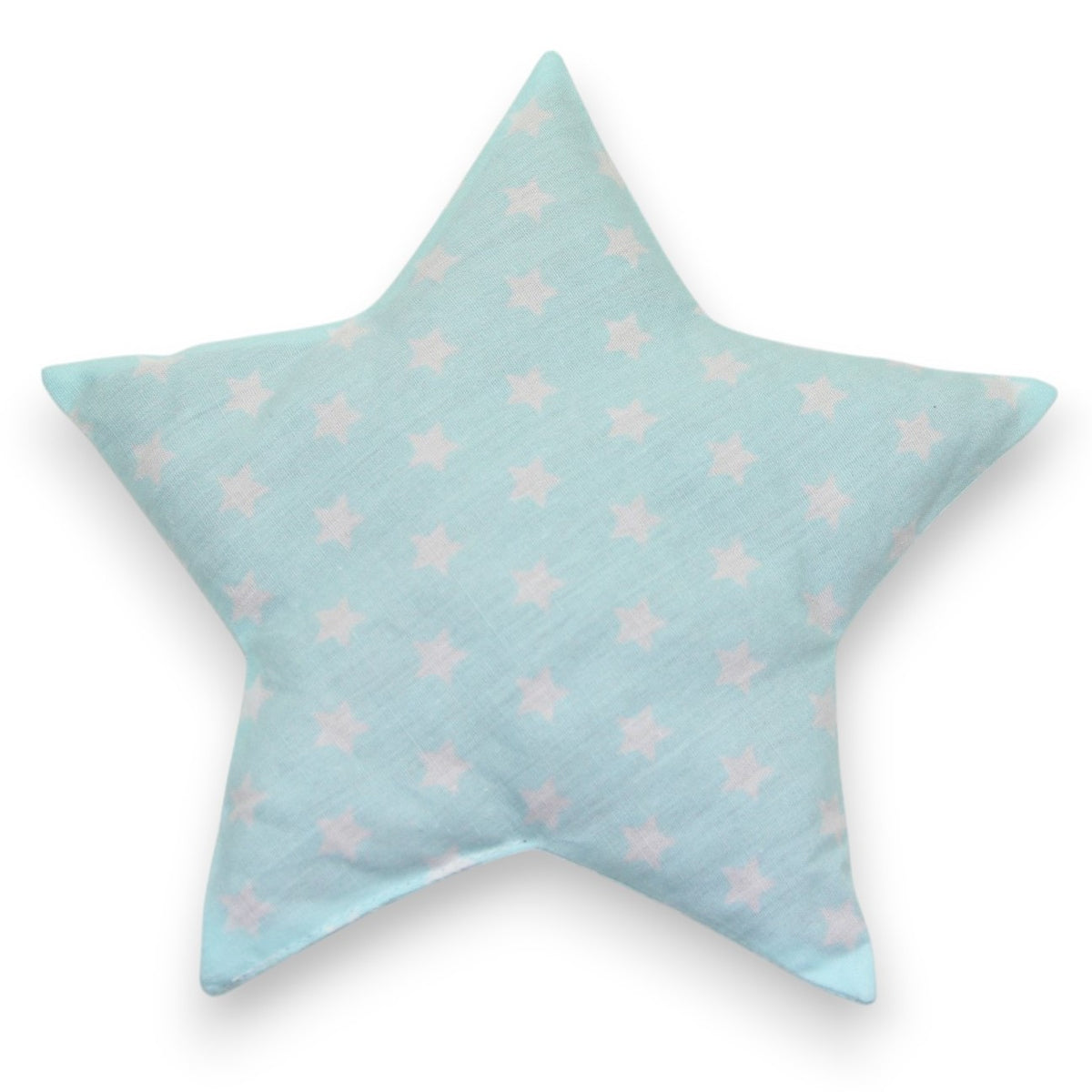 Coussin aux pépins de raisin étoiles aqua