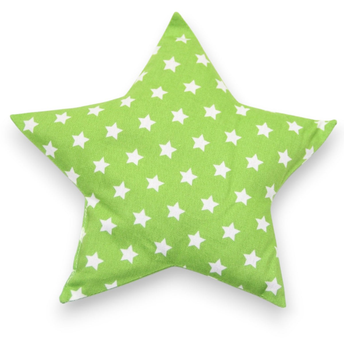 Coussin aux pépins de raisin étoiles vert