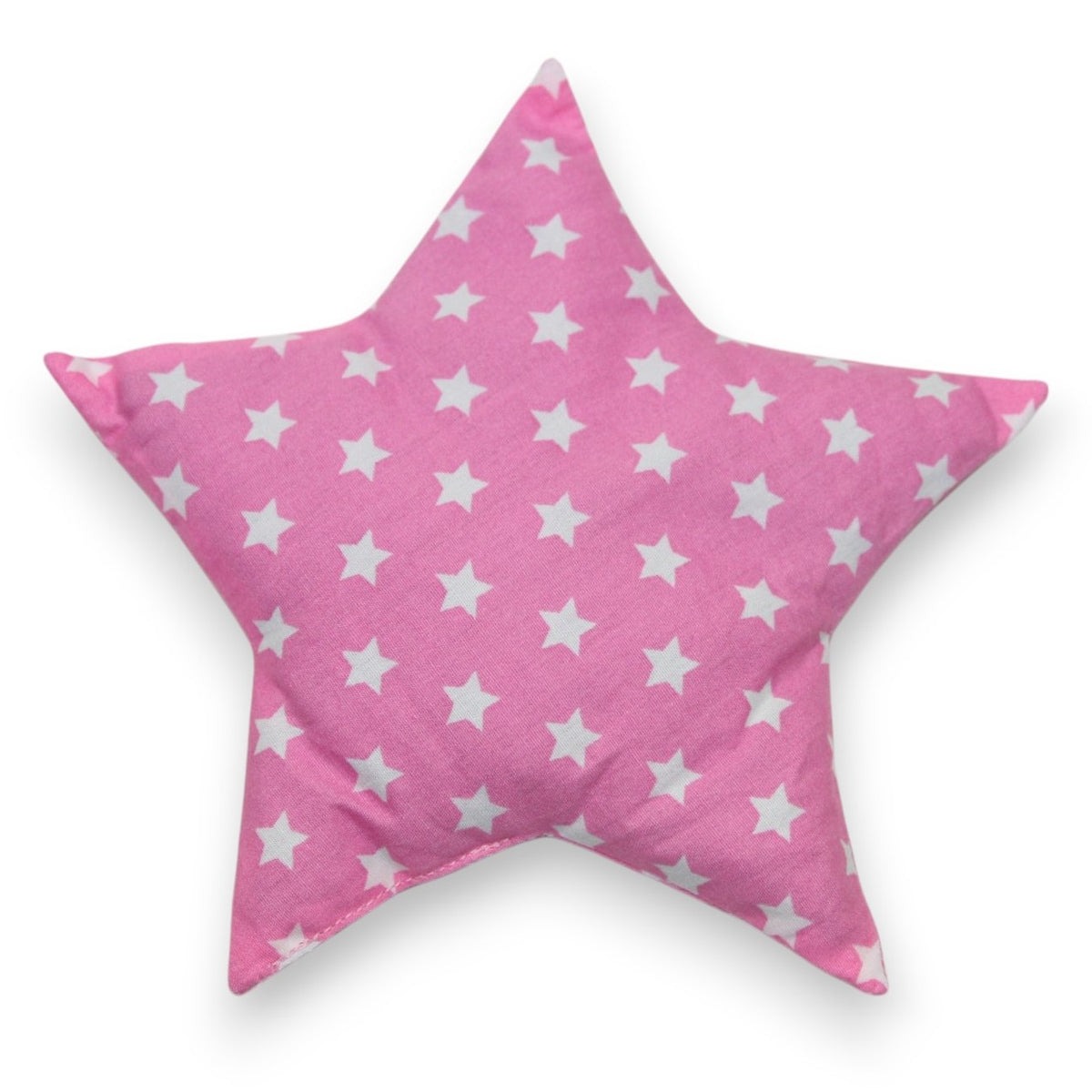 Coussin aux pépins de raisin étoiles rose