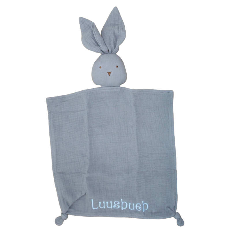 % Kuscheltuch Hase mit Luusbueb