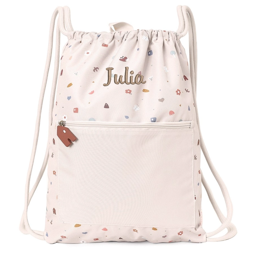 Gym bag bunny motif