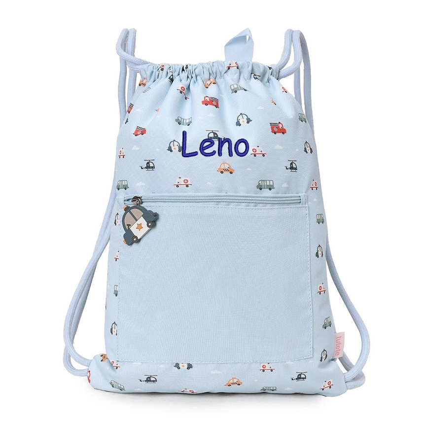 Gym bag with llama motif
