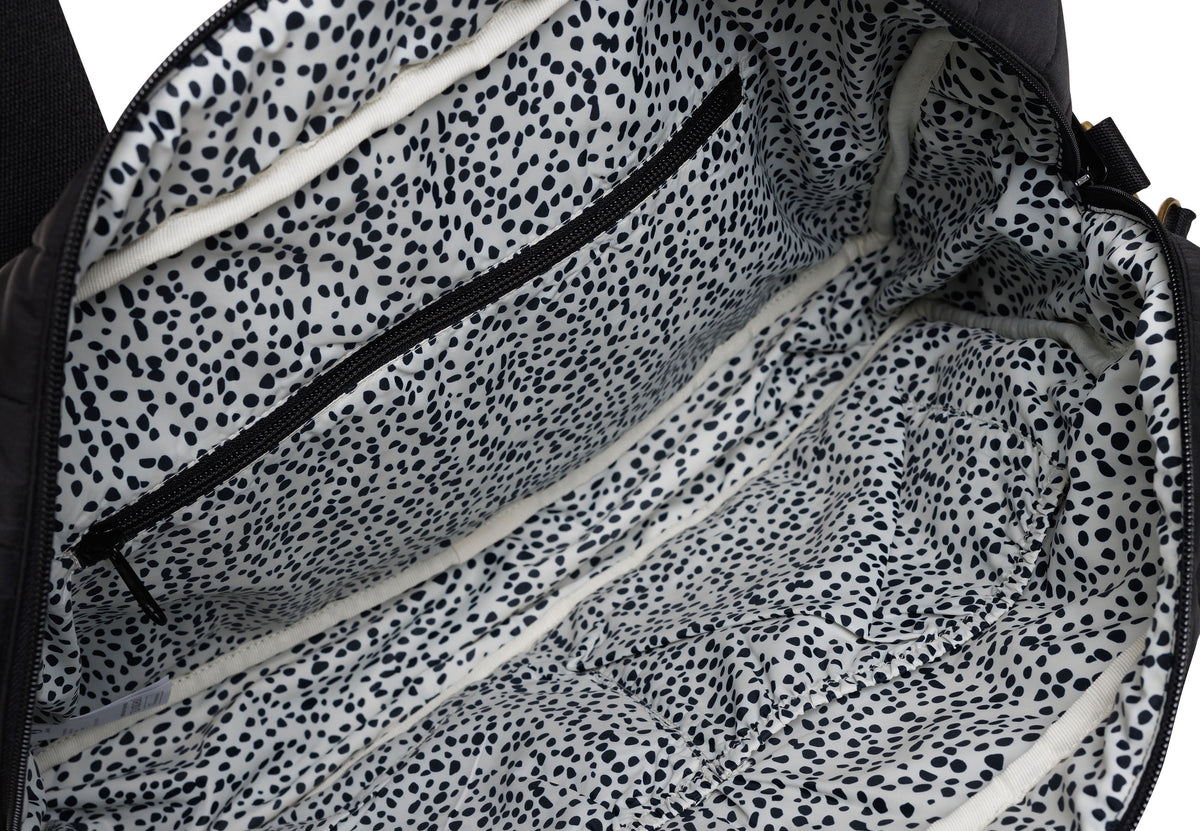 Wickeltasche Puffed Moos black