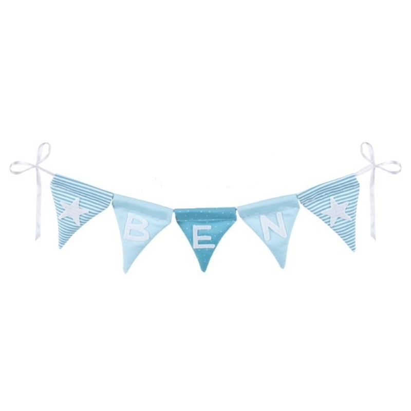 Wimpelkette Mini blau