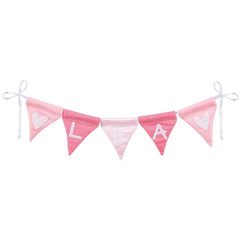 Wimpelkette Mini rosa