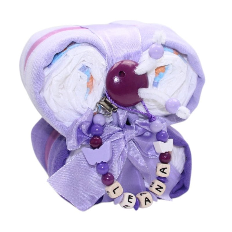 Diaper animal butterfly small purple