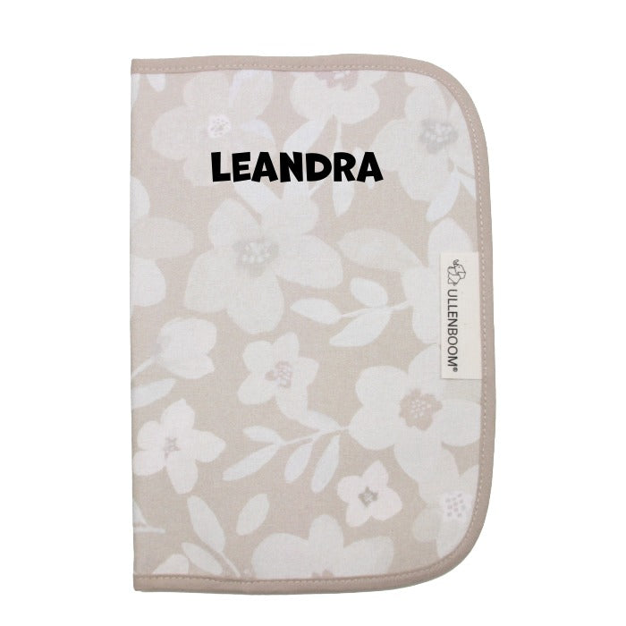 Windeltasche Blumen sand