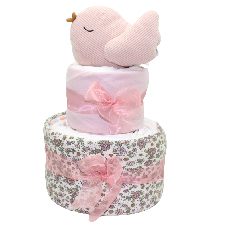 Windeltorte Spieluhr Vogel