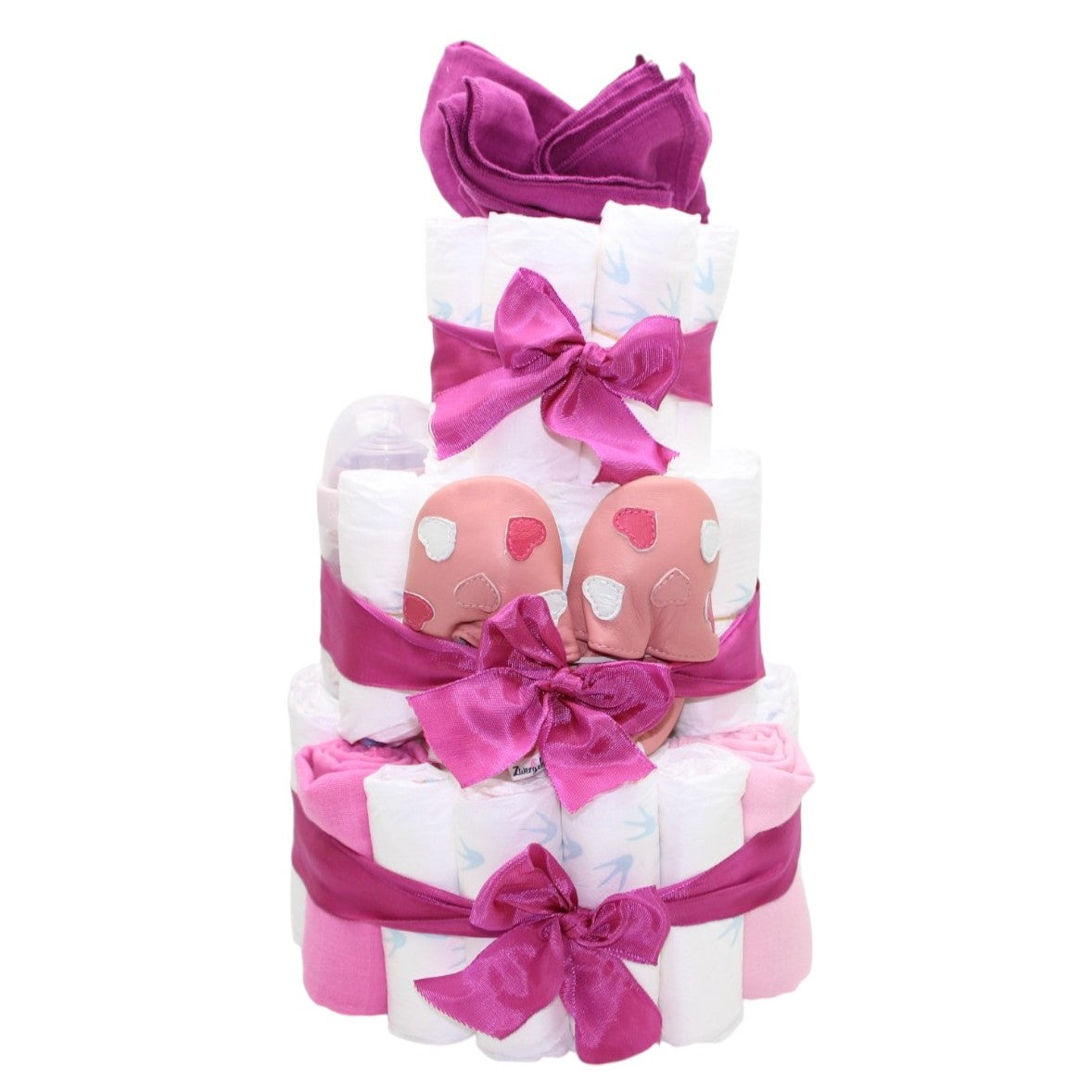 Windeltorte gross pink