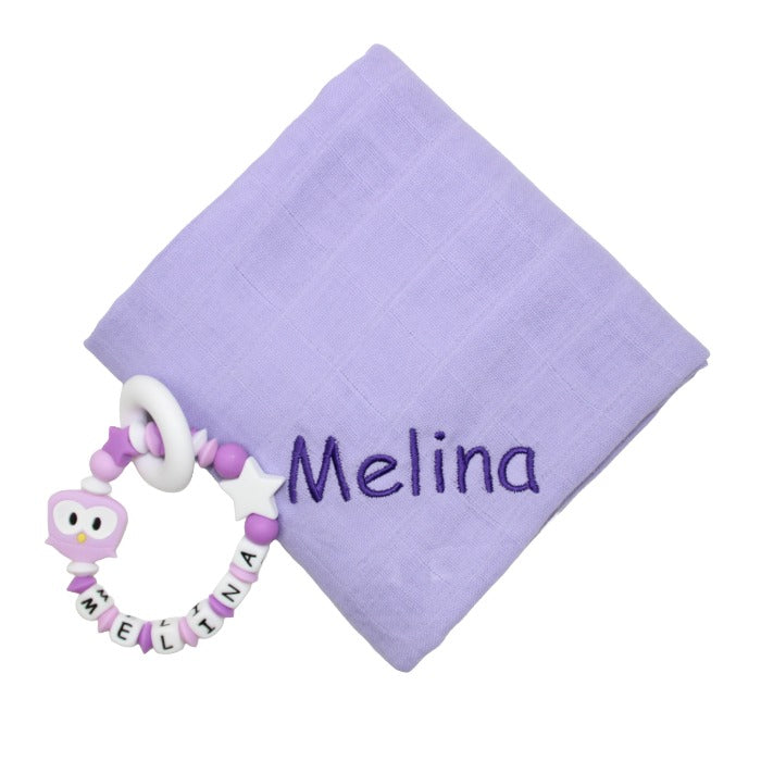 SILICONE owl grasping toy set